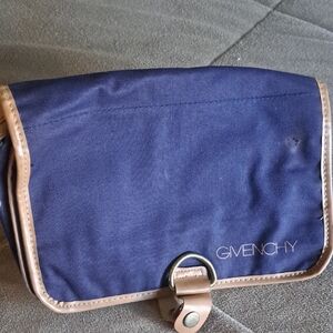 Givenchy Navy and Tan Toiletry Bag